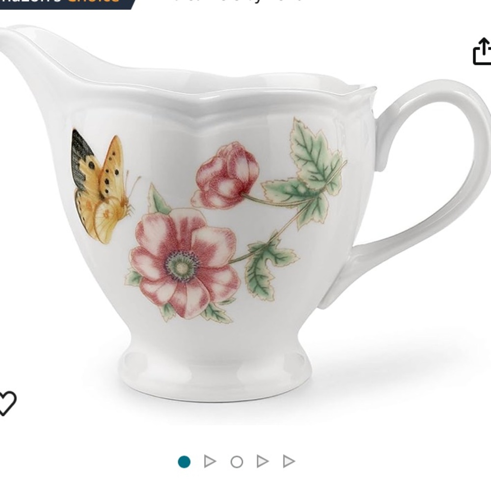 New Lenox Butterfly Creamer.
